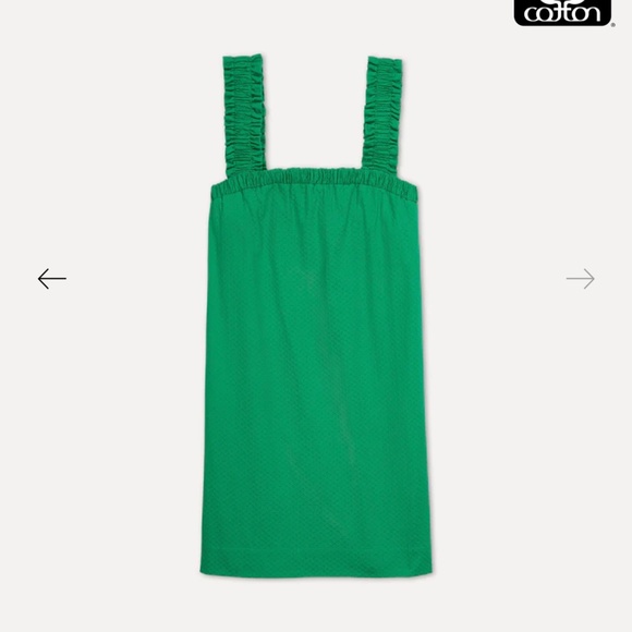 Something Navy Square Neck Mini Dress - Green - Picture 6 of 6